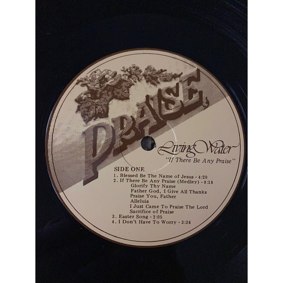 Living Water If There Be Any Praise 1979  LP Female Devotional Gospel Vinyl EX - Picture 6 of 8